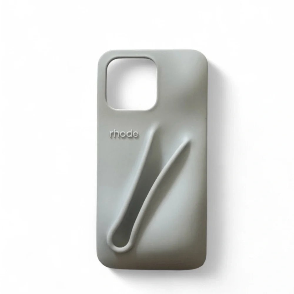 Rhode Grey Lip Phone Case NWT